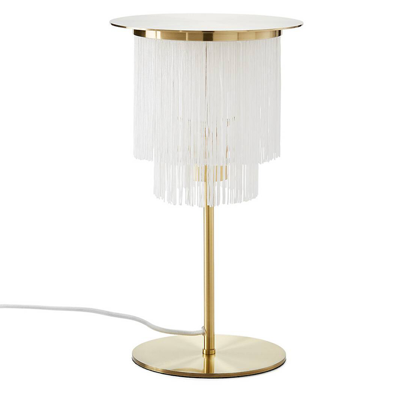 Настольная лампа Houtique Table lamp Белый Латунь Настольная лампа Houtique Table lamp Белый Латунь в Костроме | Loft Concept