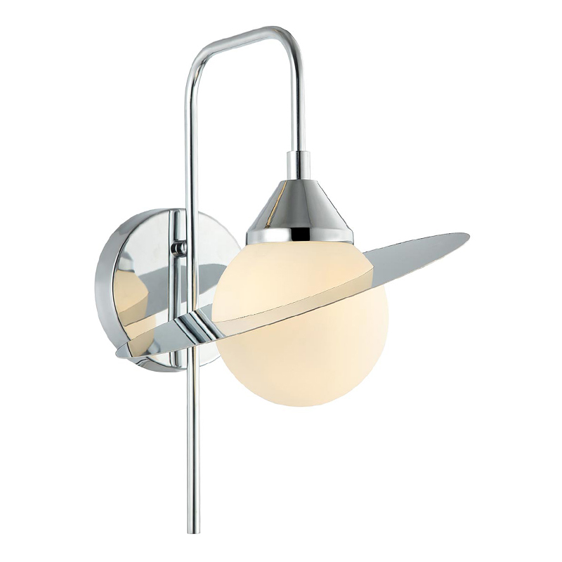 Бра Phainon Chrome Wall Lamp Хром Белый Бра Phainon Chrome Wall Lamp Хром Белый в Костроме | Loft Concept
