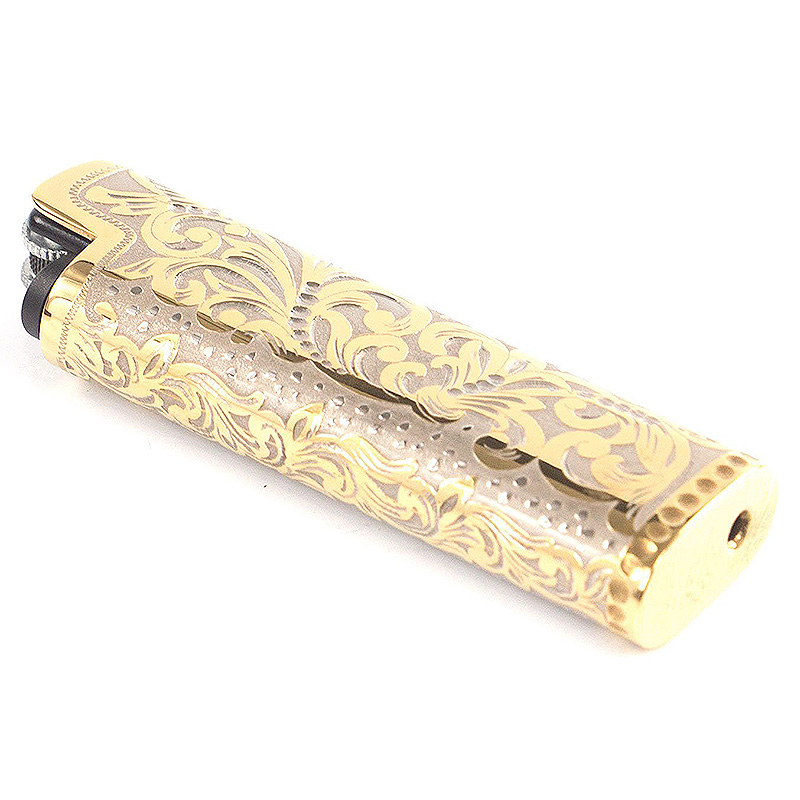 Зажигалка газовая в металлическом чехле с гравировкой Metal Lighters Никель Золотой Зажигалка газовая в металлическом чехле с гравировкой Metal Lighters Никель Золотой в Костроме | Loft Concept