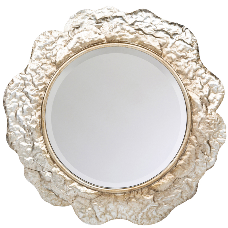 Зеркало Chlodio Crumpled Silver Mirror Зеркало Chlodio Crumpled Silver Mirror в Костроме | Loft Concept