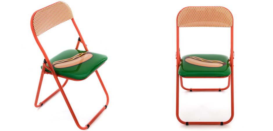 Стул Seletti Folding Chair Hot Dog Стул Seletti Folding Chair Hot Dog - Loft-Concept в Костроме
