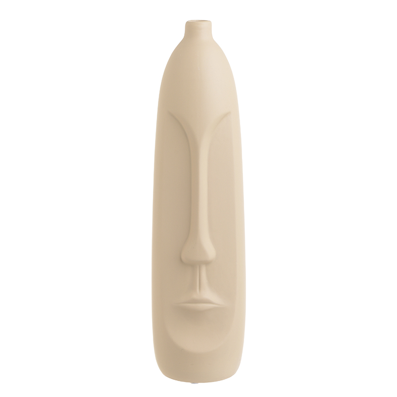 Ваза Face Ceramic Vase Бежевый Ваза Face Ceramic Vase Бежевый в Костроме | Loft Concept