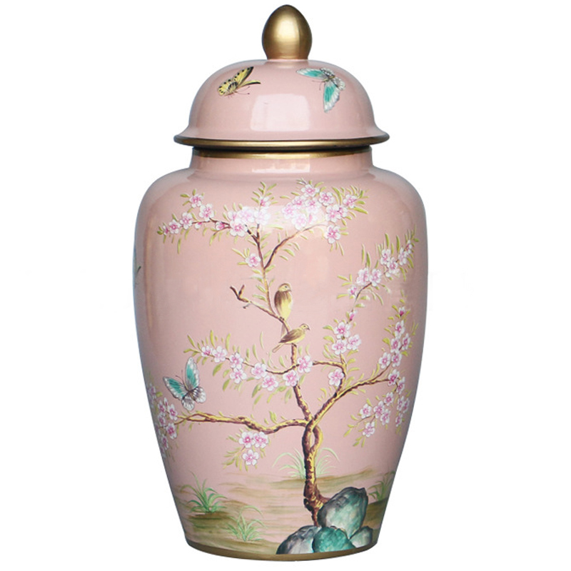 Ваза с крышкой Pink Tree Garden Vase Розовый Мульти Ваза с крышкой Pink Tree Garden Vase Розовый Мульти в Костроме | Loft Concept