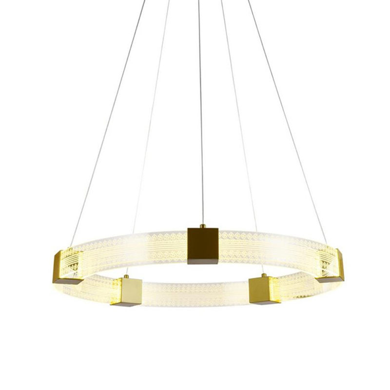 Подвесной Светильник Кольцо Ring Horizontal Ornament Meander 1 Золотой Прозрачный Подвесной Светильник Кольцо Ring Horizontal Ornament Meander 1 Золотой Прозрачный в Костроме | Loft Concept