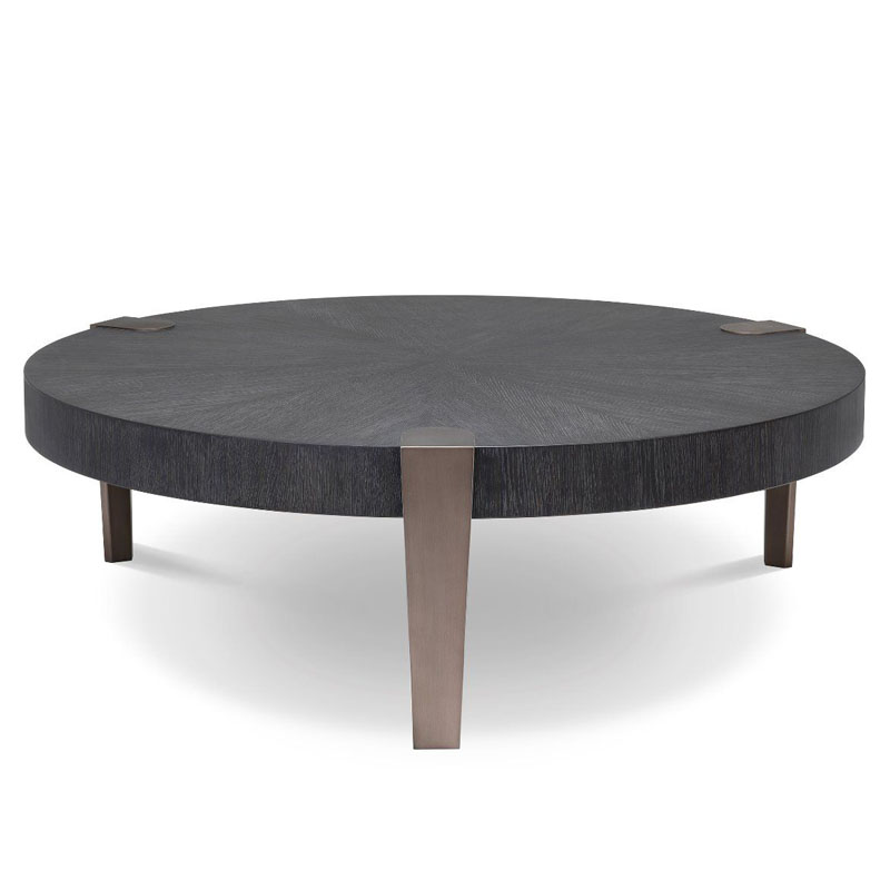 Кофейный стол Eichholtz COFFEE TABLE OXNARD Gray oak Серый Дуб Темная бронза Кофейный стол Eichholtz COFFEE TABLE OXNARD Gray oak Серый Дуб Темная бронза в Костроме | Loft Concept