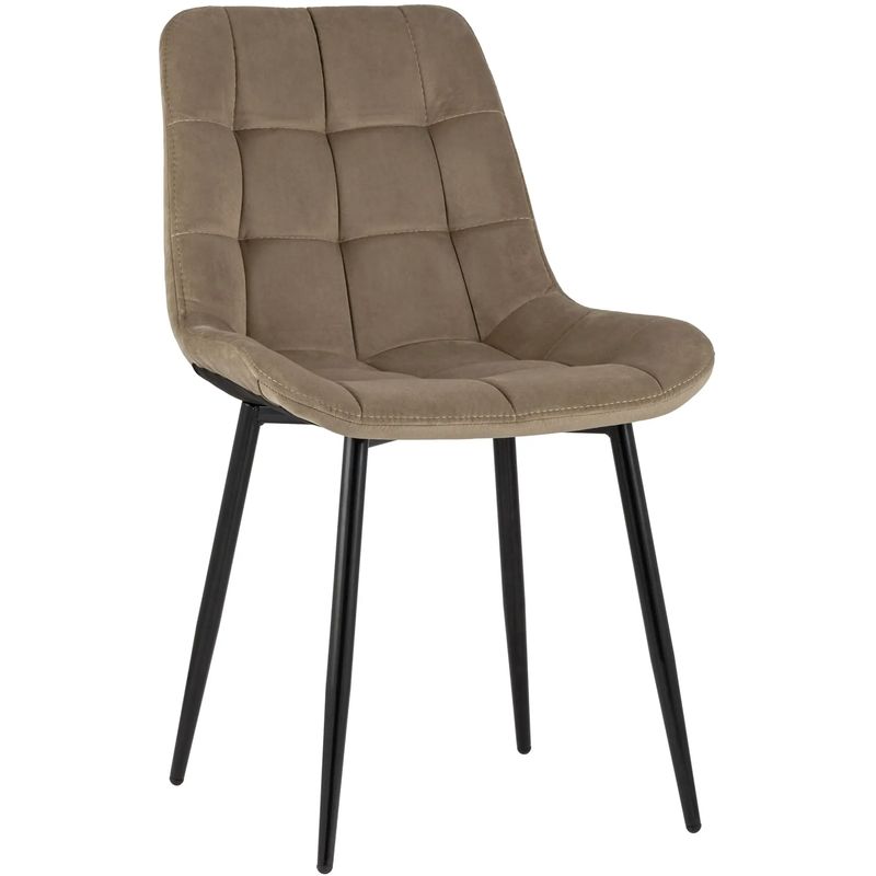 Стул NANCY Chair Коричневый Велюр Черные ножки Коричневый Черный Стул NANCY Chair Коричневый Велюр Черные ножки Коричневый Черный в Костроме | Loft Concept