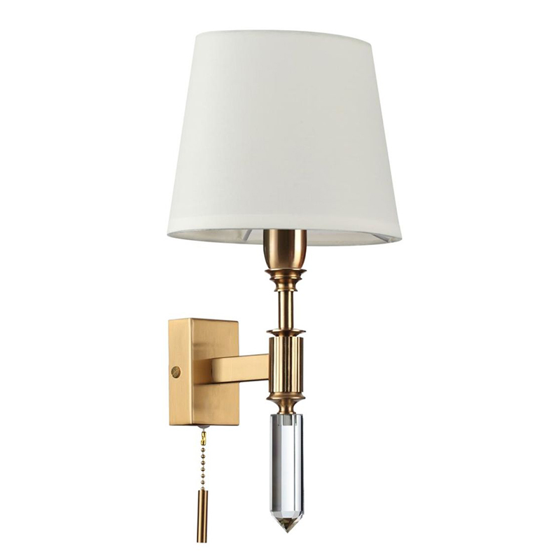 Бра Ramona White Wall Lamp Бронза Белый Бра Ramona White Wall Lamp Бронза Белый в Костроме | Loft Concept