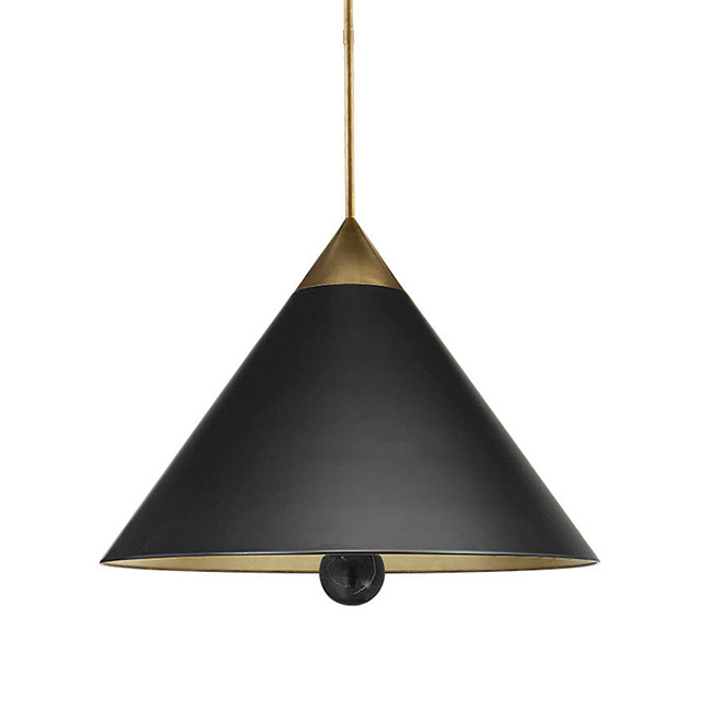 Подвесной светильник Cleo Pendant Brass & Black Черный Латунь Подвесной светильник Cleo Pendant Brass & Black Черный Латунь в Костроме | Loft Concept