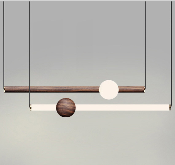 Люстра ORION GLOBE LIGHT wood Коричневый Белый Люстра ORION GLOBE LIGHT wood Коричневый Белый в Костроме | Loft Concept