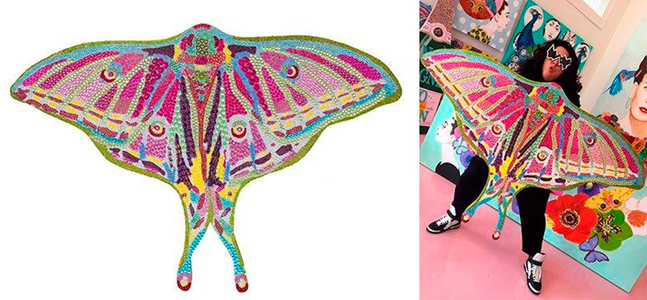 Картина “Spanish Moon Moth Butterfly Cut Out” - фото