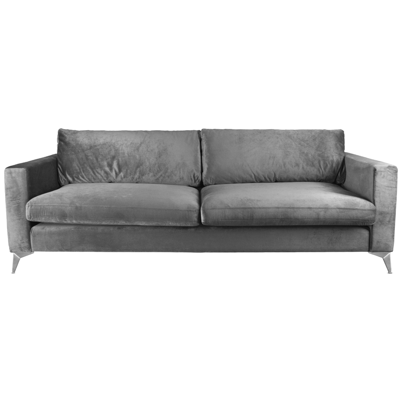 Диван Стокгольм Stockholm Sofa Серый Нержавеющая сталь Диван Стокгольм Stockholm Sofa Серый Нержавеющая сталь в Костроме | Loft Concept