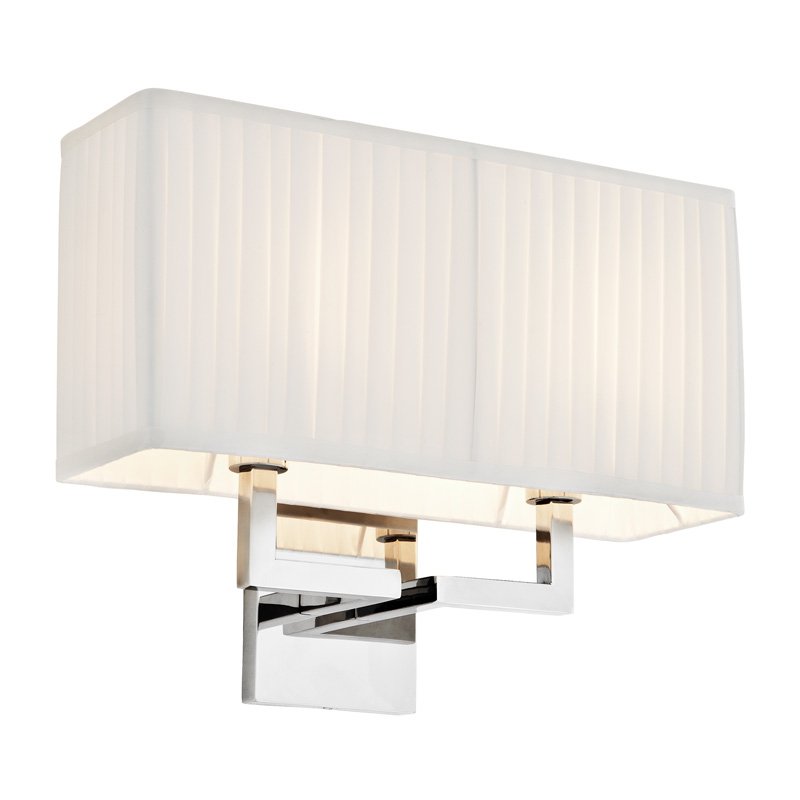 Бра Wall Lamp Westbrook Nickel Никель Белый Бра Wall Lamp Westbrook Nickel Никель Белый в Костроме | Loft Concept