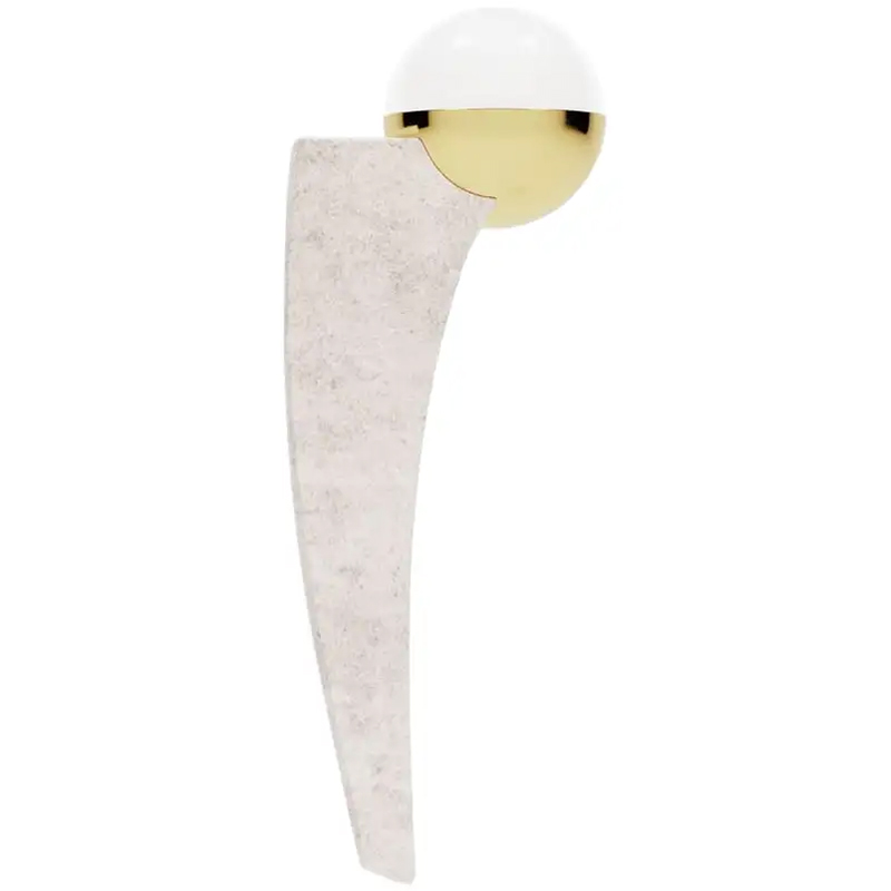 Бра Modern Classic Microcement Form Lamp by Masquespacio Белый Золотой Бежево-серый Бра Modern Classic Microcement Form Lamp by Masquespacio Белый Золотой Бежево-серый в Костроме | Loft Concept
