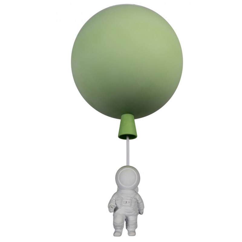 Потолочный светильник Cosmonaut green ball Белый Зеленый Потолочный светильник Cosmonaut green ball Белый Зеленый в Костроме | Loft Concept