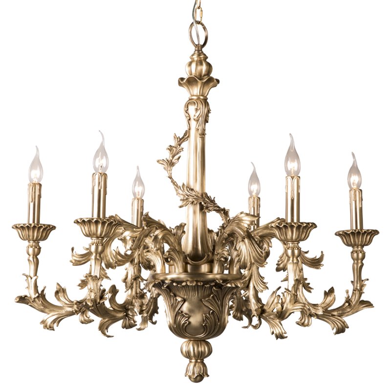 Люстра Baroque Chandelier Латунь Люстра Baroque Chandelier Латунь в Костроме | Loft Concept