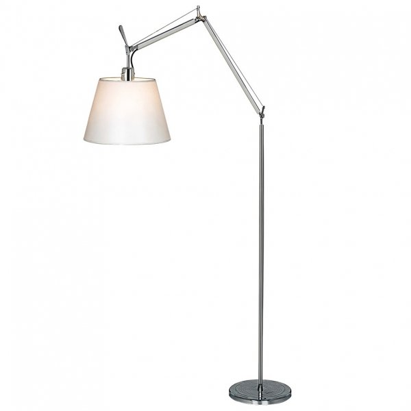 Напольная лампа Tolomeo Terra Mega Белый Хром Напольная лампа Tolomeo Terra Mega Белый Хром в Костроме | Loft Concept