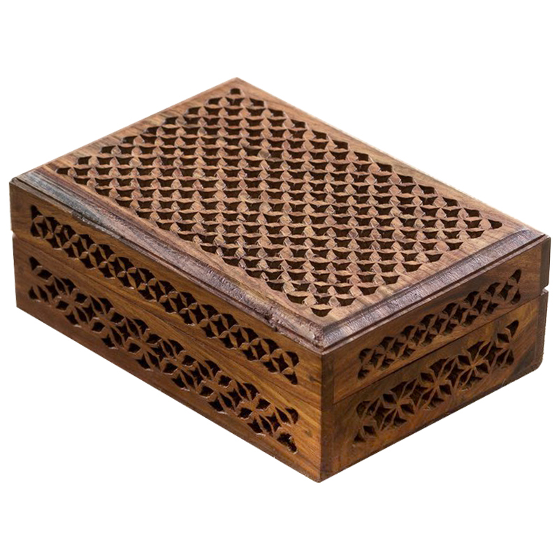 Шкатулка Yamini Indian Inlay Box Коричневый Шкатулка Yamini Indian Inlay Box Коричневый в Костроме | Loft Concept