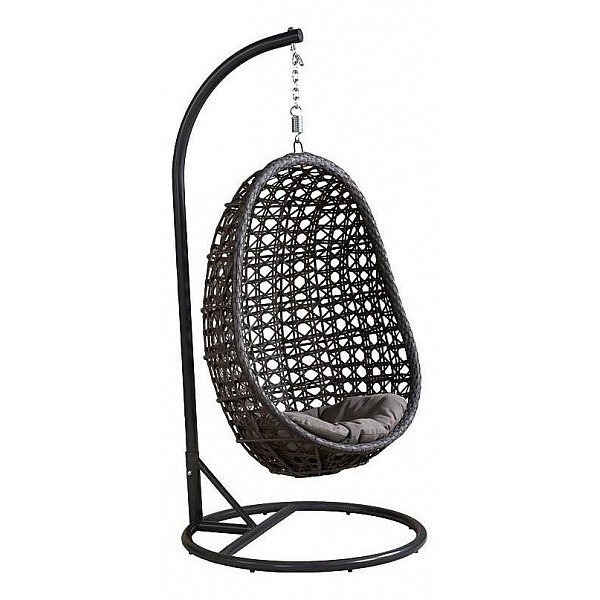 Подвесное уличное кресло Egg Avo Серый Графит Подвесное уличное кресло Egg Avo Серый Графит в Костроме | Loft Concept