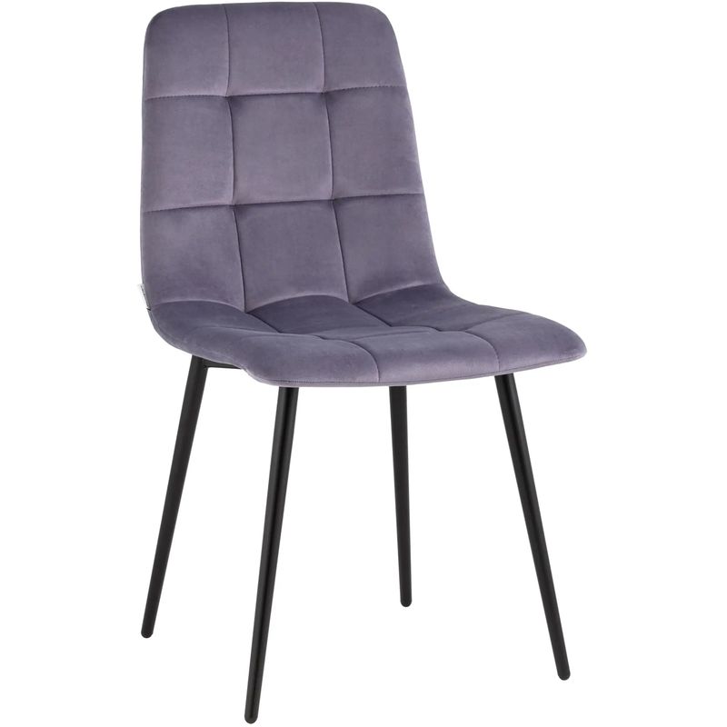 Стул NANCY Chair Пыльно-Сиреневый Велюр Сиреневый Черный Стул NANCY Chair Пыльно-Сиреневый Велюр Сиреневый Черный в Костроме | Loft Concept