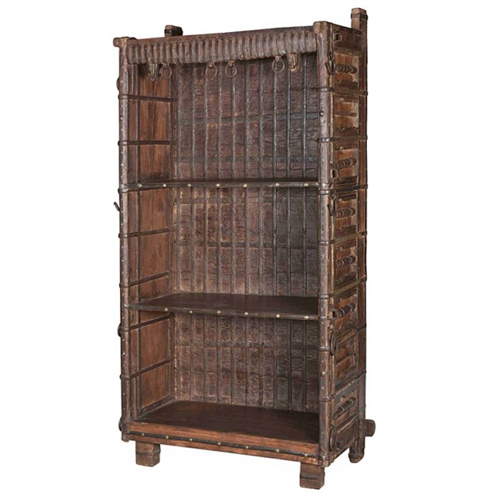 Старинный стеллаж Rajasthan shelving Коричневый винтаж Старинный стеллаж Rajasthan shelving Коричневый винтаж в Костроме | Loft Concept