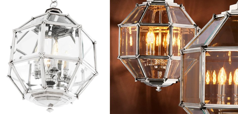 Люстра Lantern Owen Nickel S - Loft-Concept в Костроме