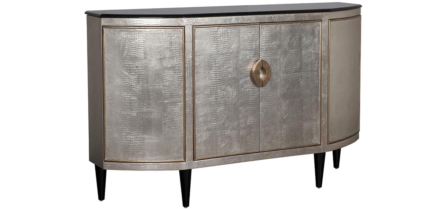 Комод с гранитной столешницей Renold silver Серебристый - фото №1