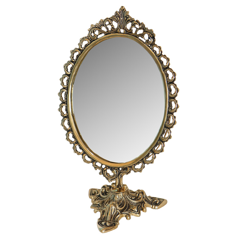 Зеркало настольное в бронзовой раме Royal Bronze Mirrors Бронза Зеркало настольное в бронзовой раме Royal Bronze Mirrors Бронза в Костроме | Loft Concept