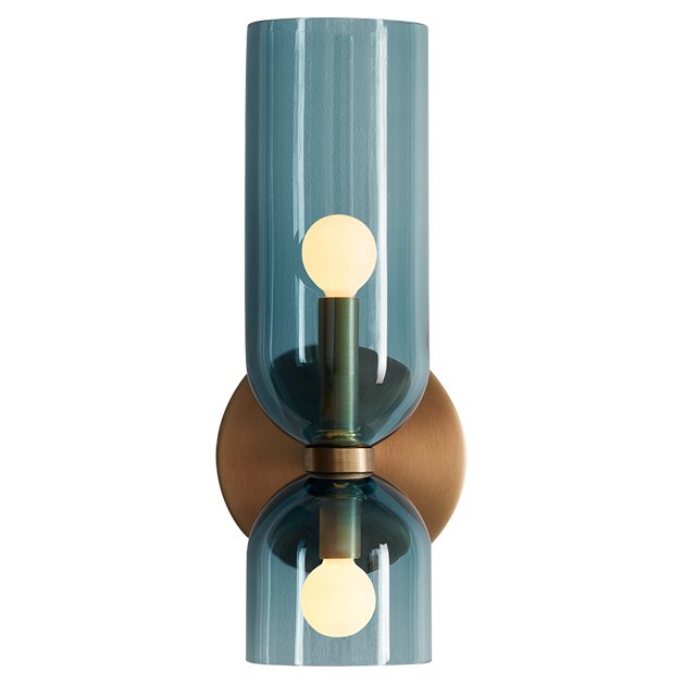 Бра Lightmaker Studio Edie Sconce Blue Медь Синий Бра Lightmaker Studio Edie Sconce Blue Медь Синий в Костроме | Loft Concept