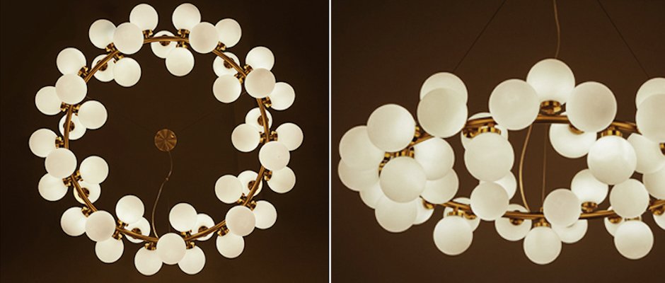 Люстра Milk Bubble Round Chandelier Люстра Milk Bubble Round Chandelier - Loft-Concept в Костроме