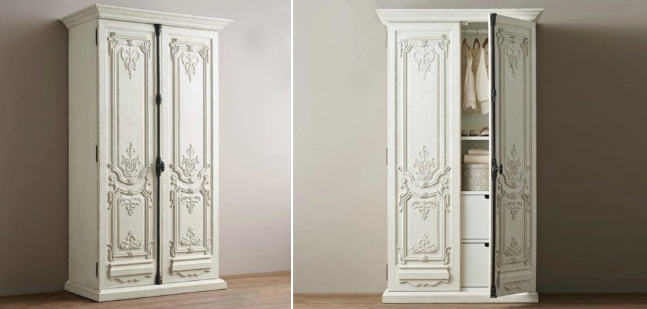 Шкаф French Distressed White Шкаф French Distressed White - Loft-Concept в Костроме