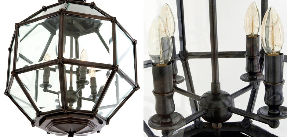 Люстра Lantern Owen Bronze M - Loft-Concept в Костроме