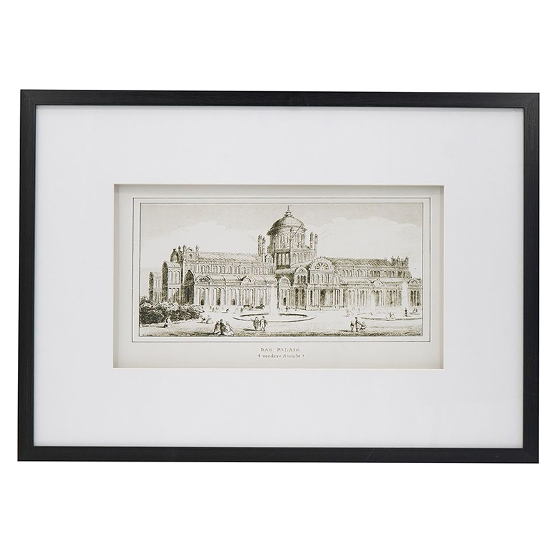 Картина с изображением здания Roman paintings Черный Картина с изображением здания Roman paintings Черный в Костроме | Loft Concept