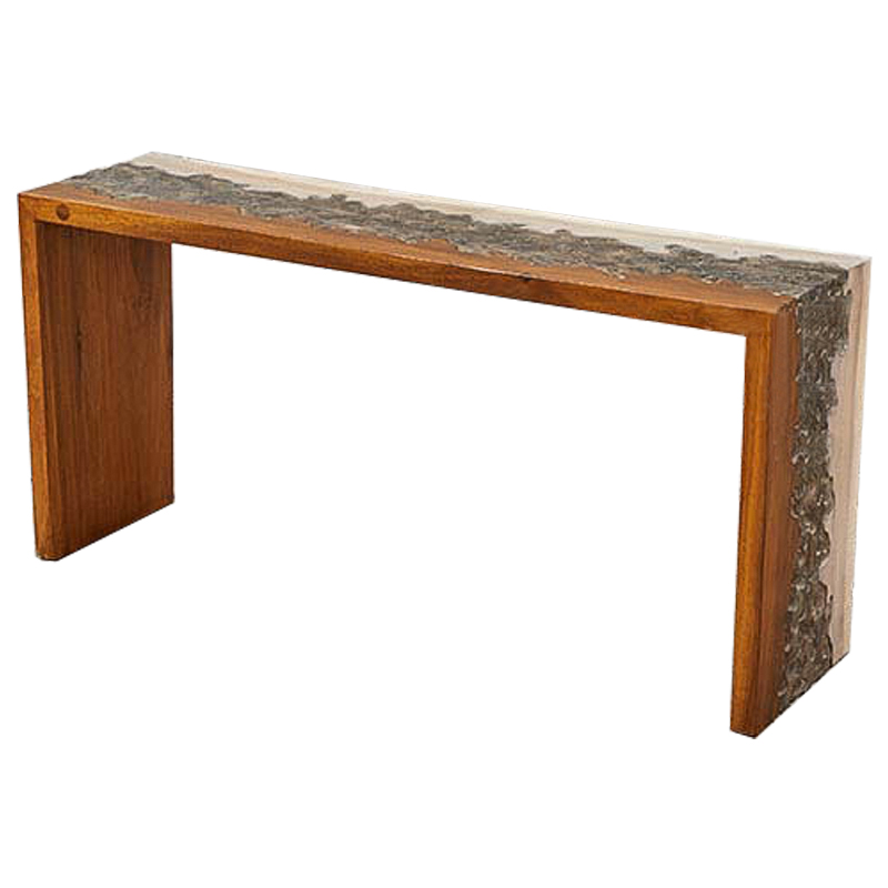 Консоль Current Tree Console Коричневый Серый Бежевый Консоль Current Tree Console Коричневый Серый Бежевый в Костроме | Loft Concept