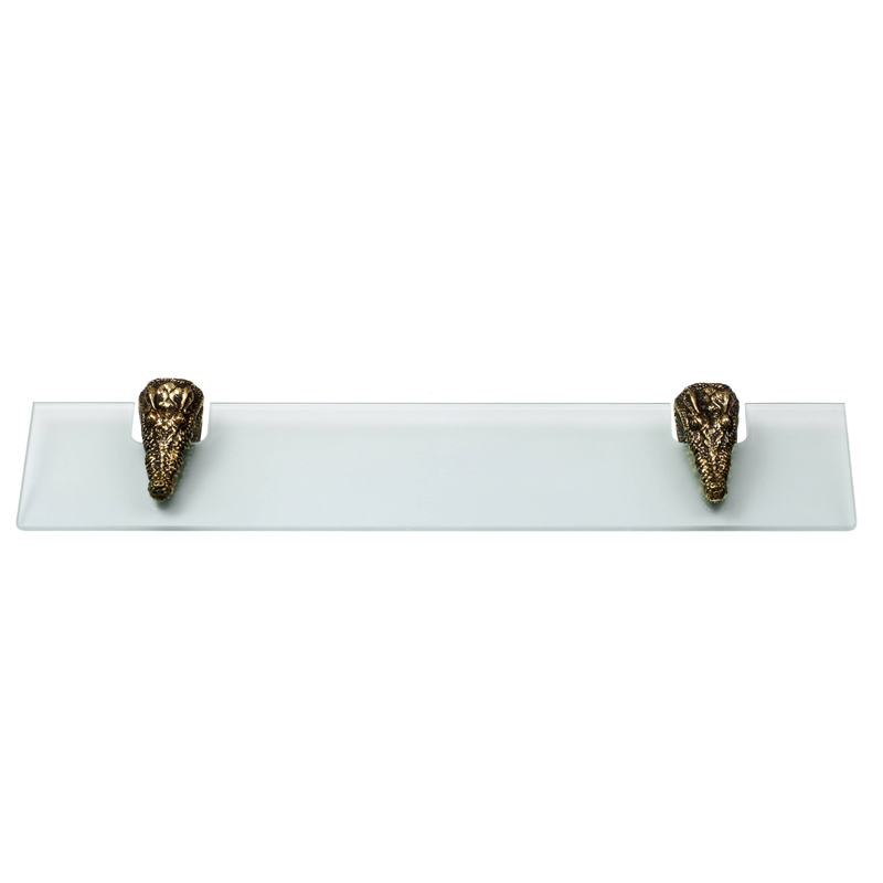 Полка для ванной Bronze Crocodile Heads Бронза Полка для ванной Bronze Crocodile Heads Бронза в Костроме | Loft Concept