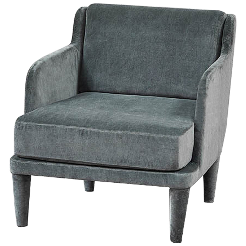 Кресло Elijah Armchair Серо-голубой Кресло Elijah Armchair Серо-голубой в Костроме | Loft Concept