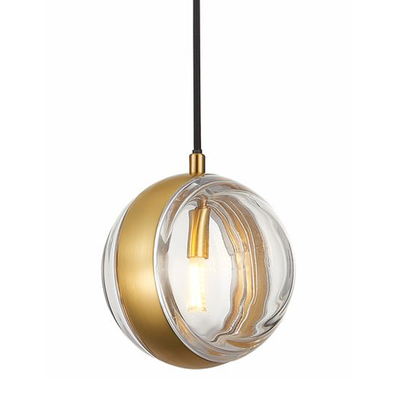 Подвесной светильник Leandra Hanging Lamp Латунь Прозрачное Стекло Подвесной светильник Leandra Hanging Lamp Латунь Прозрачное Стекло в Костроме | Loft Concept
