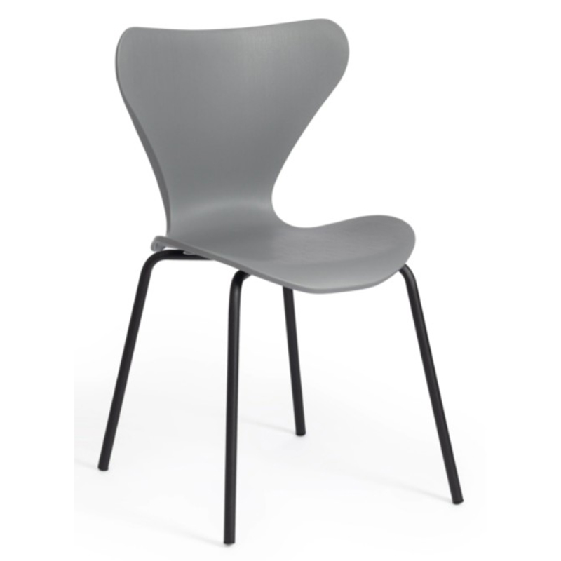 Стул Julissa Grey Chair Серый Черный Стул Julissa Grey Chair Серый Черный в Костроме | Loft Concept
