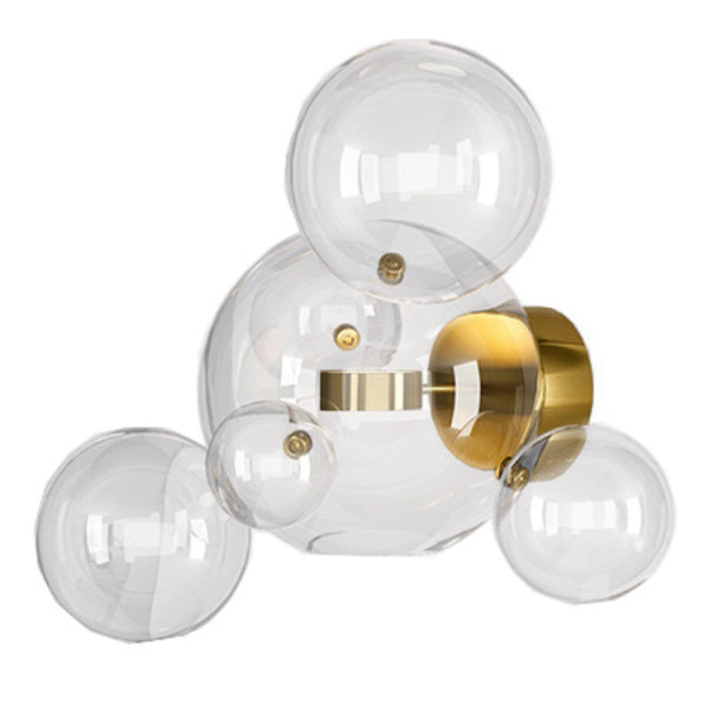 Бра Giopato & Coombes Bolle Wall 04 Bubbles Латунь Прозрачное Стекло Бра Giopato & Coombes Bolle Wall 04 Bubbles Латунь Прозрачное Стекло в Костроме | Loft Concept