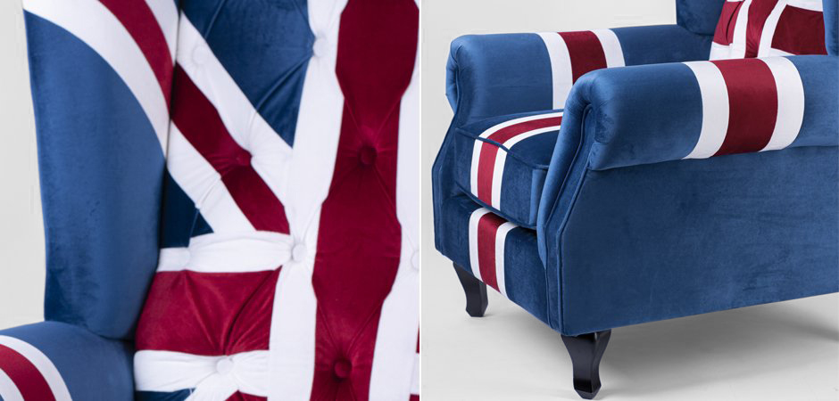 Кресло Armchair Union Jack velvet Кресло Armchair Union Jack velvet - Loft-Concept в Костроме