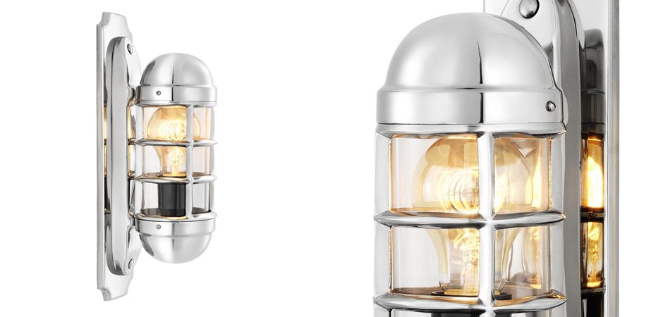 Бра Eichholtz Wall Lamp Le Caprice Nickel - Loft-Concept в Костроме