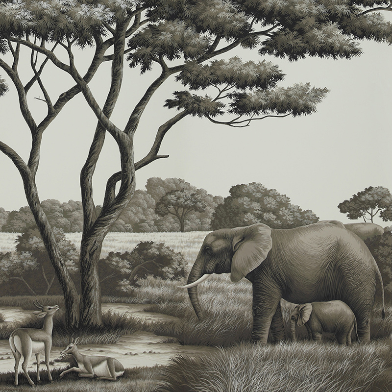 Обои ручная роспись African Savannah Colourway SC-94 on scenic paper Обои ручная роспись African Savannah Colourway SC-94 on scenic paper в Костроме | Loft Concept