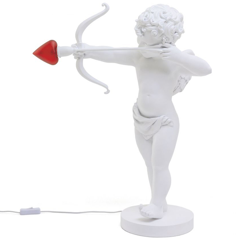 Настольная лампа Купидон со стрелой Seletti Cupid Lamp Белый Настольная лампа Купидон со стрелой Seletti Cupid Lamp Белый в Костроме | Loft Concept