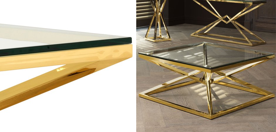 Журнальный стол Eichholtz Coffee Table Connor Gold Журнальный стол Eichholtz Coffee Table Connor Gold - Loft-Concept в Костроме