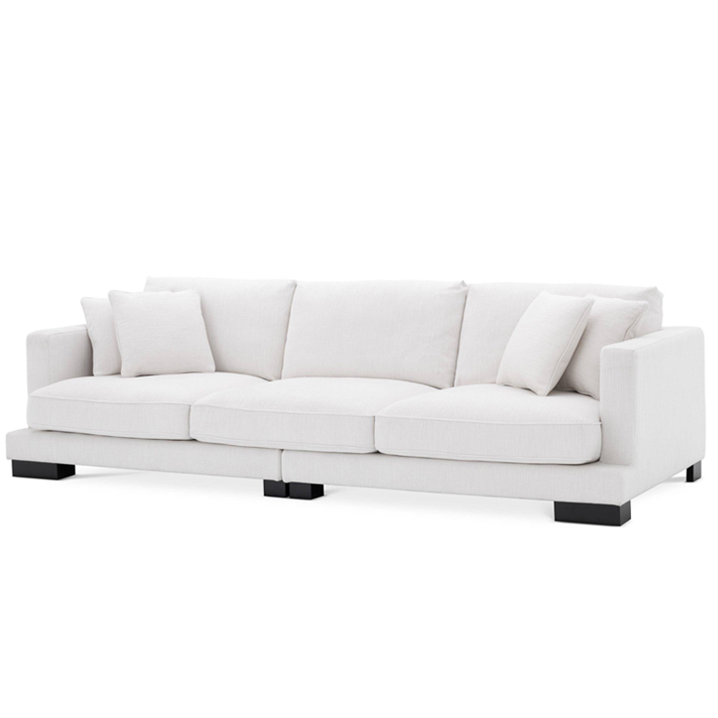 Диван Eichholtz Sofa Tuscany white Белый Черный Диван Eichholtz Sofa Tuscany white Белый Черный в Костроме | Loft Concept