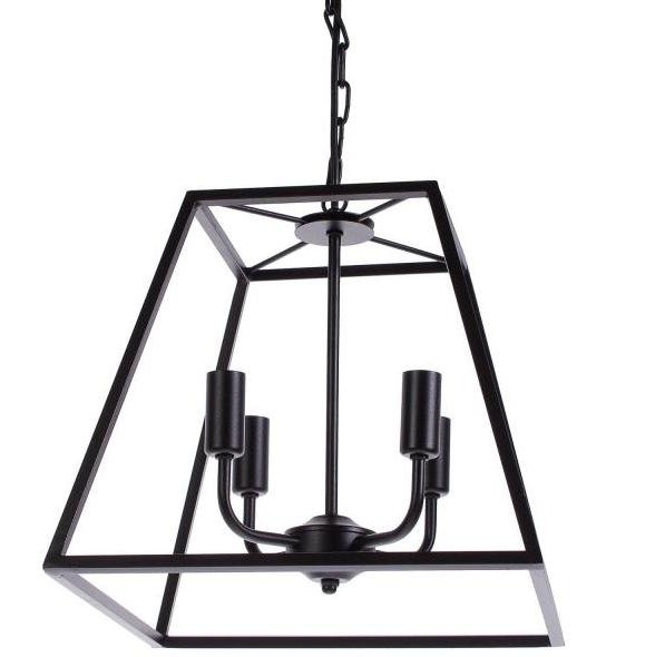 Подвесной светильник Loft Industrial Ortogonal Pendant Trapeze Черный в Костроме | Loft Concept 