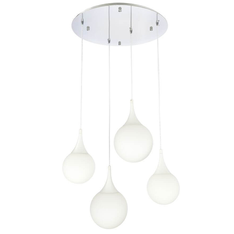 Люстра Leonars Chandelier Белый Люстра Leonars Chandelier Белый в Костроме | Loft Concept