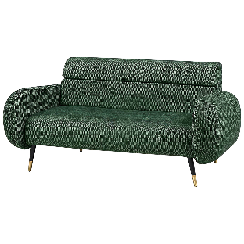 Диван Hebert Sofa Green M Зеленый Зеленый Черный Латунь Диван Hebert Sofa Green M Зеленый Зеленый Черный Латунь в Костроме | Loft Concept
