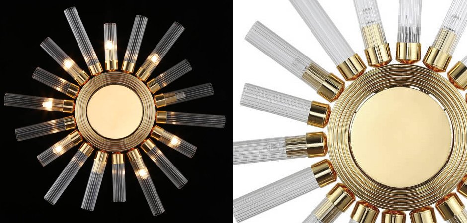 БРА Art Deco Sun Light Ceiling БРА Art Deco Sun Light Ceiling - Loft-Concept в Костроме