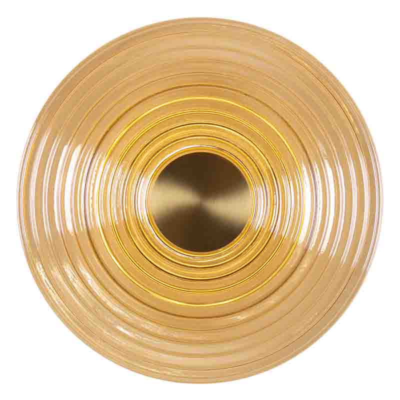 Бра с рельефным круглым плафоном янтарного цвета Savio Glass Disc Light Латунь Янтарный Бра с рельефным круглым плафоном янтарного цвета Savio Glass Disc Light Латунь Янтарный в Костроме | Loft Concept