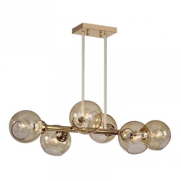 Люстра Glass Bubble Chandelier Brass Латунь Люстра Glass Bubble Chandelier Brass Латунь в Костроме | Loft Concept